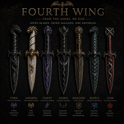 Fourth Wing - The Complete Fantasy Collector's Dagger Set